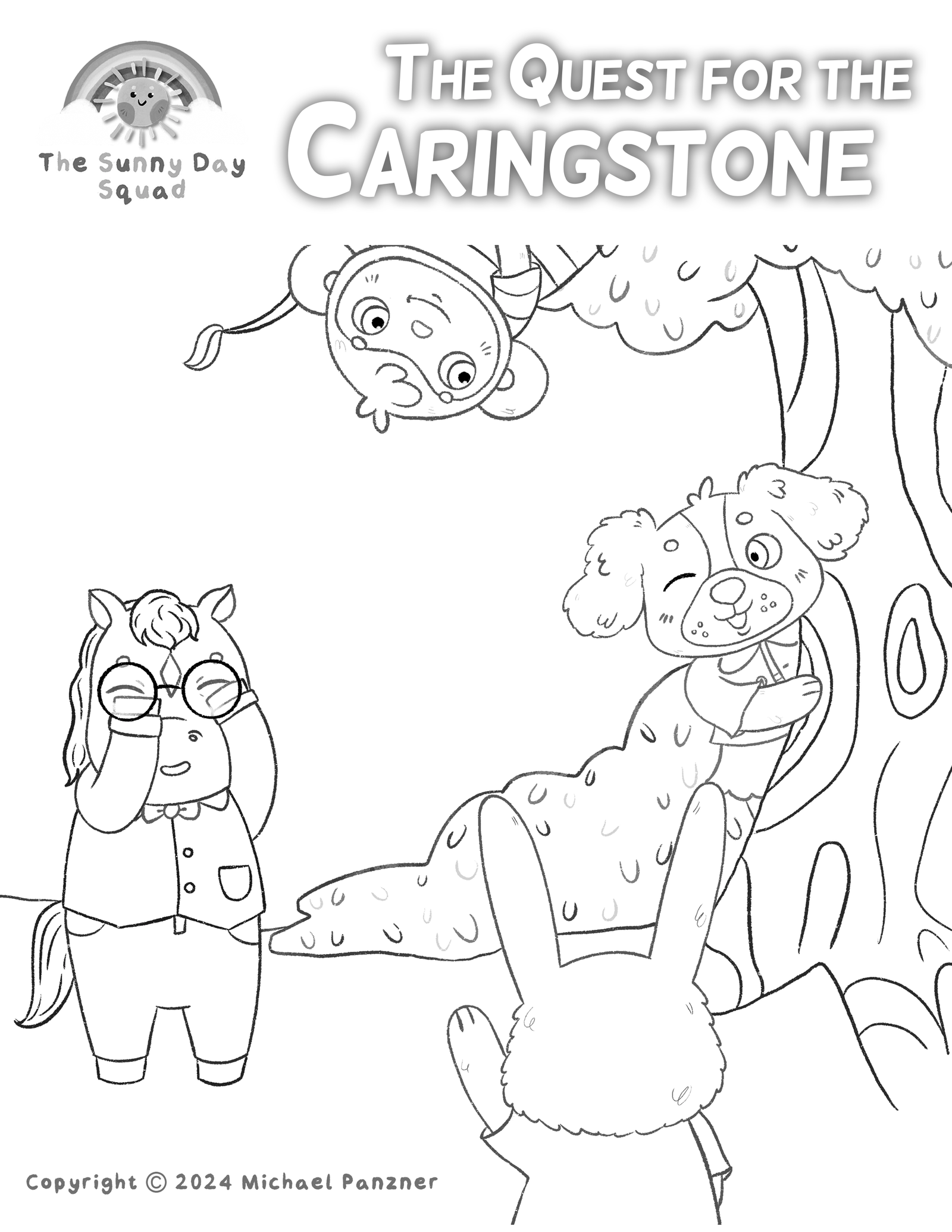 The Sunny Day Squad: The Quest for the Caringstone special coloring pages